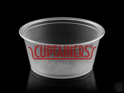 Plastic 3.25 oz clear portion cup/container (2500CT)