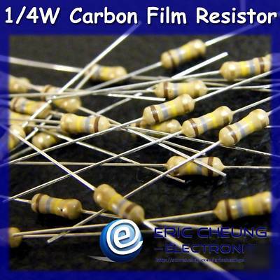 200 pcs 1.2K ohm 1/4W carbon film resistor+/-5%