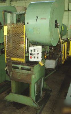 32 ton heim open back gap frame press #24573