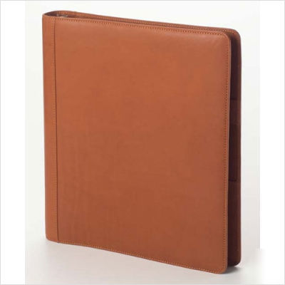 Bridle 3-ring binder and organizer tan customize: yes