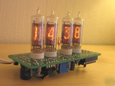 Micro nixie tube clock kit with in-16 nixie tubes 