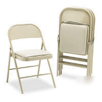 New hon steel folding padded seat chairs 4 pk 
