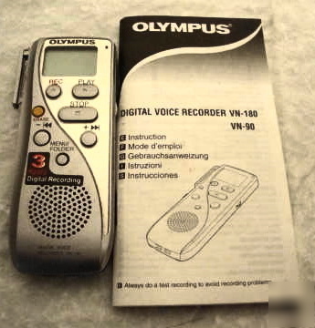 Olympus vn-180 digital voice recorder pocket organizer