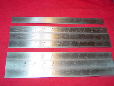 Patternmaker vintage lufkin steel shrink rule set-wow 