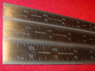 Patternmaker vintage lufkin steel shrink rule set-wow 