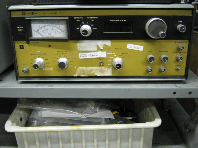 Quantech labs 2449 wave analyzer