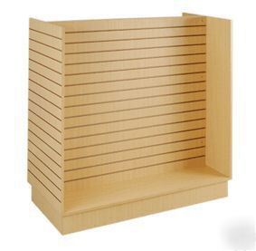 Slatwall h shape display gondola maple R2 k/c