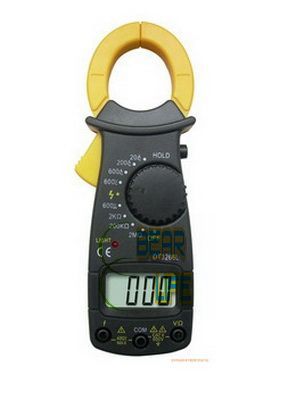  clamp on digital multimeter lcd meter amp test tester