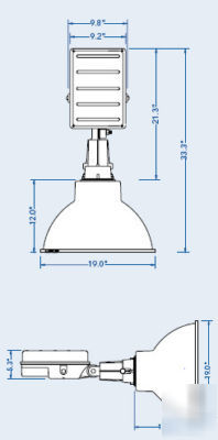 1500 watt metal halide sports light arena fixture flood