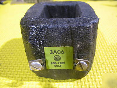 Allen bradley 3A06 contactor coil 220 vac nos starter