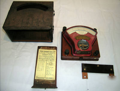 Antique 1900 weston dc volt meter