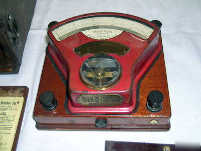 Antique 1900 weston dc volt meter