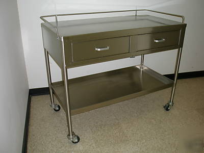 Blickman stainless steel instrument medical table 