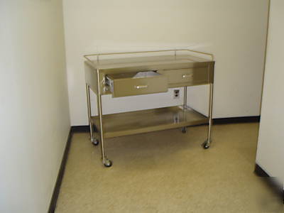 Blickman stainless steel instrument medical table 
