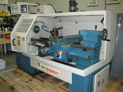 Bridgeport romi ez path cnc manual lathe 5C collet used