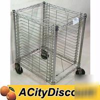 Commercial half height full size wire sheet pan rack
