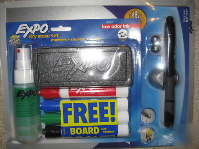 Expo dry erase set markers cleaner eraser 8.5X11 board