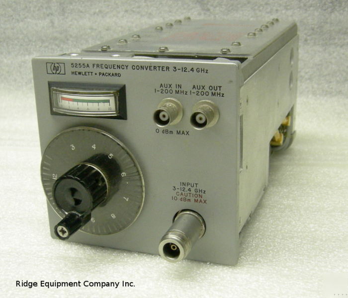 Hp aglilent 5255A frequency converter 3 - 12.4GHZ 5245L