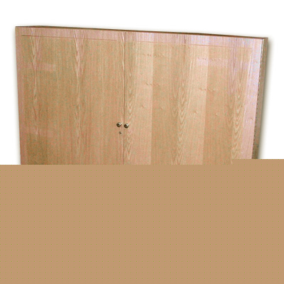 New conference room cabinet 63â€ x 50Â½â€ golden oak 
