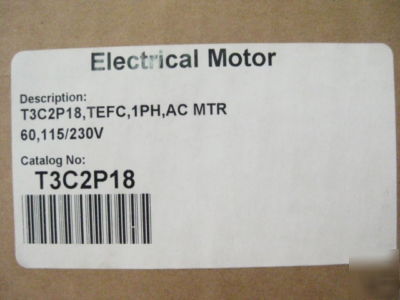 New emerson/us motors T3C2P18 G528A 3HP motor (A6)