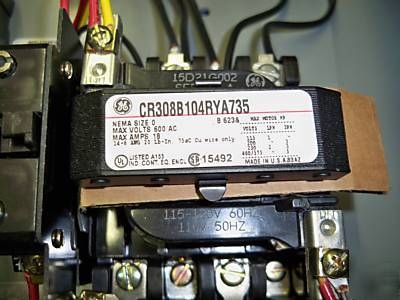 New ge size 0 combo fused starter disconnect 