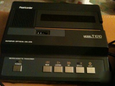 Olympus pearlcorder model T1010 transcriber dictation