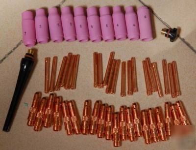 Tig torch consumables for wp-17 18 26 & QQ300 52 pcs