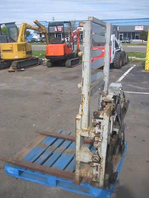 Long reach fork spreader/clamp attachment , 5000LB cap.