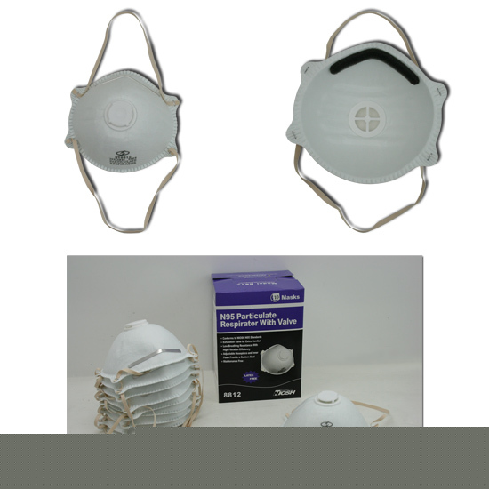 N95 particulate respirators w/inner foam 10 pcs per box