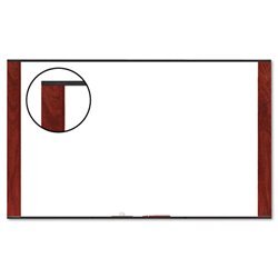 New melamine dry erase board, 48 x 36, mahogany frame