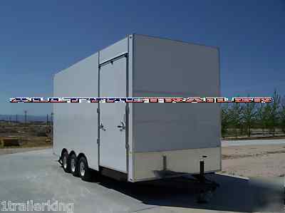 2010 enclosed car toy hauler quad stacker style trailer