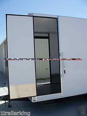 2010 enclosed car toy hauler quad stacker style trailer