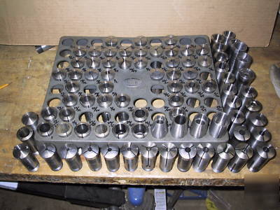 5C hardinge metal lathe collets 84 pcs 64THS & metric