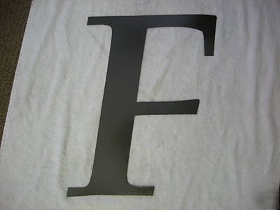 9 inch tall metal sign letters. 18 ga steel. colors 