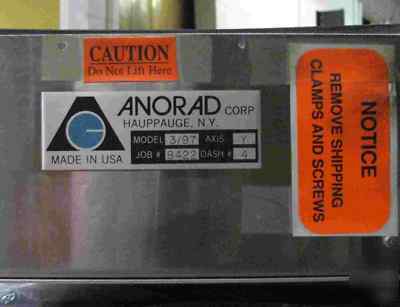 Anorad anoride 3/97 xyz motorized linear motion stage