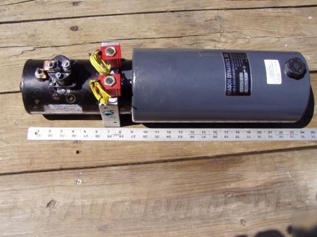 Dump trailer pump 12V dc double acting hydraulic pump