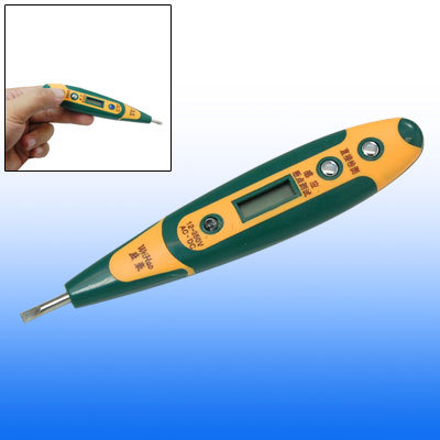 Lcd illuminated display digital voltage detector pen