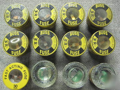 14 screw in type buss plug fuses 30A and 20A gem, gould