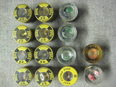 14 screw in type buss plug fuses 30A and 20A gem, gould