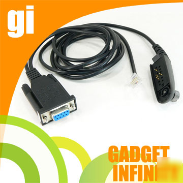 Dual port programming cable for motorola GP328