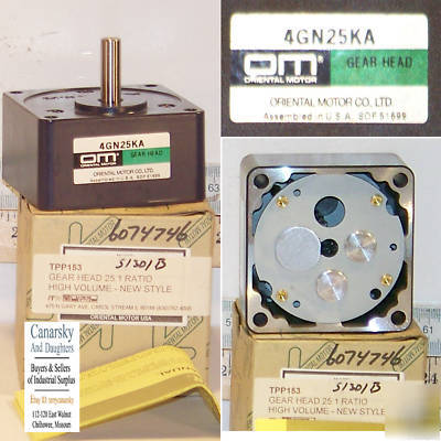New 1 oriental motor 4GN25KA gear head TPP153 