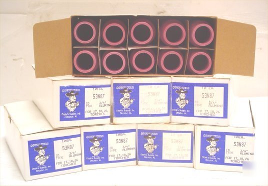 New lot 80 southweld tig torch nozzles alumina welding