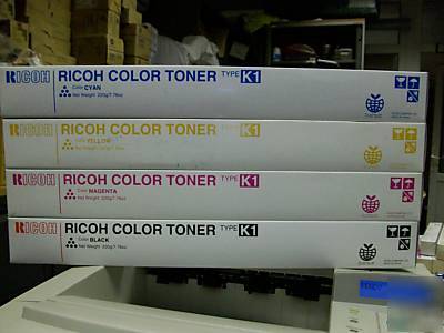 Ricoh aficio 3006 3506 4006 4106 full set cymk type K1 
