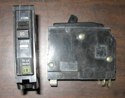 Square d qo single pole 20A 20 amp breaker QO120