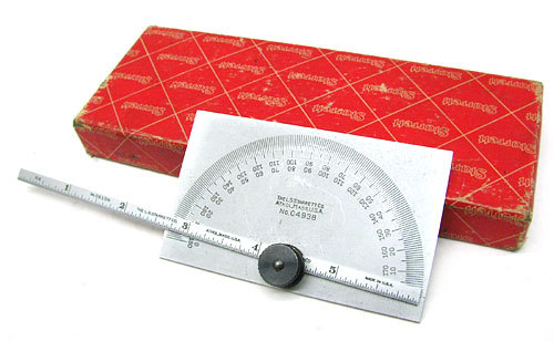 Starrett C493B nuiversal bevel protractor & depth gage