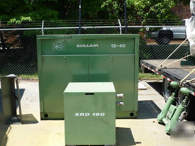 Sullair 12-40 compressor with sullair srd-190 dryer