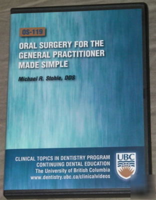 Oral surgery general practitioner made simple dvd