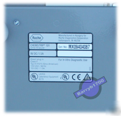 Roche chemstrip 101 urine analyzer - 90 day warranty 