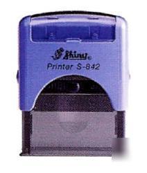 Shiny custom make business self ink rubber stamp 14X38