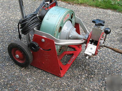 Spartan 100 with dial-a-cable power feed drain snake